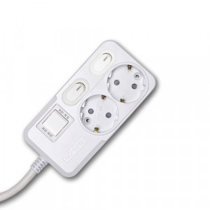 하이윤 탭스온 2구 16A 메인 개별스위치 멀티탭  3m