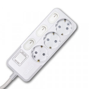 하이윤 탭스온 3구 16A 메인 개별스위치 멀티탭  1.5m