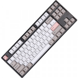 몬스타기어 몬스타기어 닌자87PRO 풀윤활 커스텀 키보드 블랙 (피치요거트, 적축)