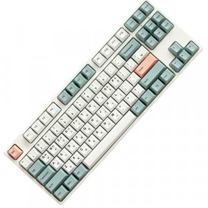 몬스타기어 몬스타기어 닌자87PRO 풀윤활 커스텀 키보드 화이트 (쑥인절미, 적축)