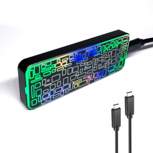 PNC PARTNER EVEREST GLASS RGB M.2 NVMe 외장 케이스 SSD미포함