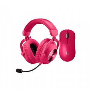 로지텍 G PRO X SUPERLIGHT 2 + PRO X 2 무선 마우스 헤드셋 세트 (핑크) 씨알텍