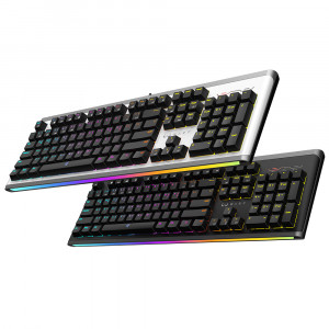 마이크로닉스 WARP WK-1 마닉축 RGB 게이밍 기계식 키보드 블랙 (청축)