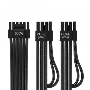 AONE 시그니처 12V-2x6 PCIE 8핀 2포트 변환 케이블  0.68m