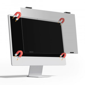 지클릭커 휴 쉴드 마그네틱 사생활보호 블루라이트 차단 거치식 모니터 보안필름 인치선택