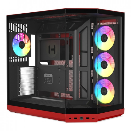 HYTE Y50 Black Cherry 블랙 체리 PC 케이스