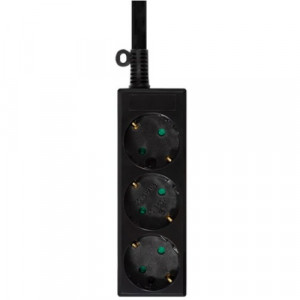 동양전자산업 DYM-G3F 3구 접지 멀티탭 블랙 1.5M  1EA