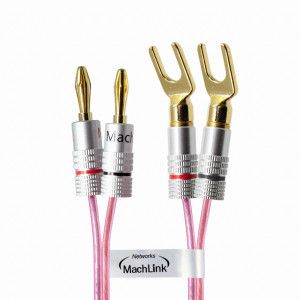 마하링크 국산 50C 콤보 바나나 TO 말굽 케이블 10m ML-C5BM10