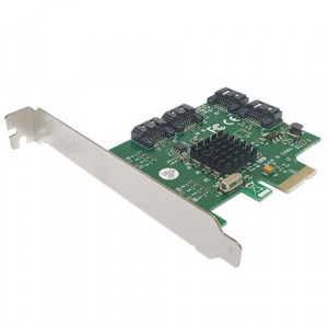 라인업시스템 LANSTAR 4포트 SATA3 PCIe 카드 LS-PCIE-4SATA
