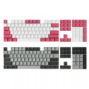 포트리스 플레이기어 PBT 한글 더블샷 키캡 108키  그레이 블랙